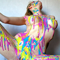 Laxtex Paint Play - Big Tits, Close Up , Fetish, Painted Body, Nude Body, Art Porn